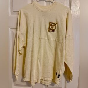 Disney Spirit Jersey- Cream and Gold Glitter